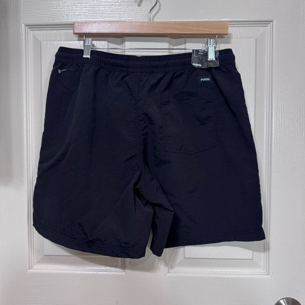 RSQ Mens nylon Shorts black NEW Size large‎ - Picture 2 of 6